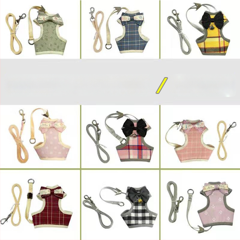 Mačací vestový postroj s vodítkom (Traction Belt) — Proti úniku, Polyester, Pevná dĺžka, Pre mačky, Značka: Mrqim