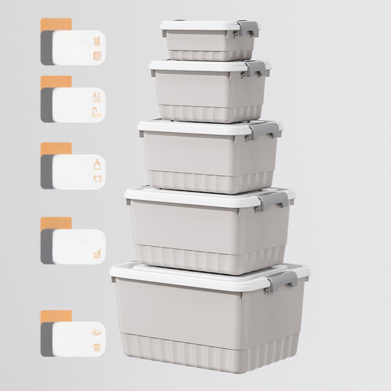 PP plastikinė saugyklinė dėžė, dulkių atsparus daugiafunkcinis organizatorius, nešiojamas apatiniams drabužiams, drabužiams, žaislams, kosmetikai