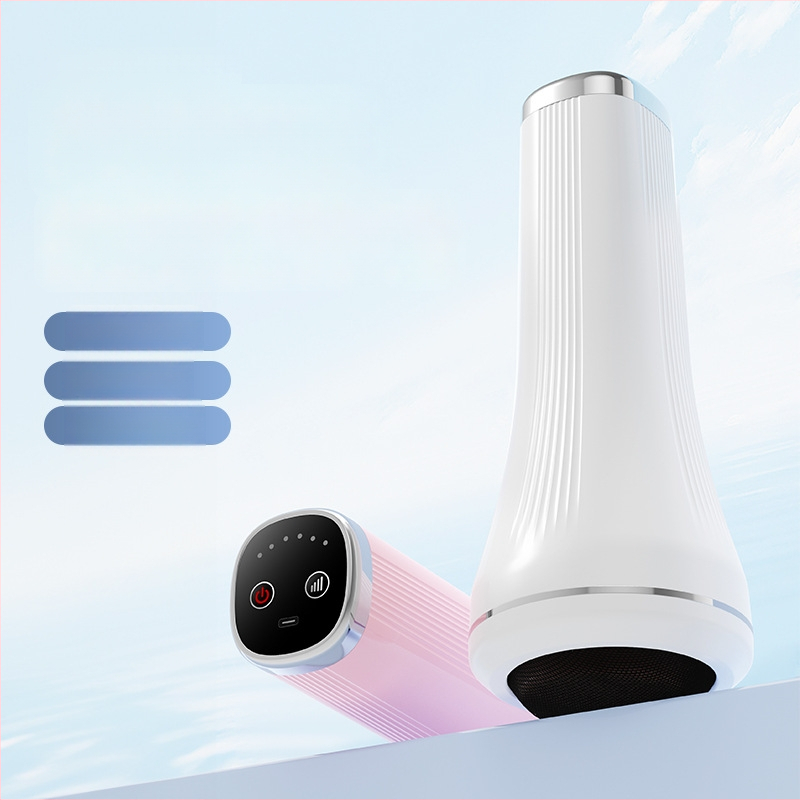 Rokas masieris visam ķermenim ar augstas frekvences vibrācijas masāžu un masāžu mīcīšanu, USB barošana, skārienvadība