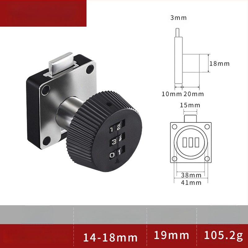 Mehaaniline paroollukustussüsteem büroomööblile – mudel 138; materjal: tsingi sulam ja plastik; sobib sahtlitele, arhivaarskapidele ja kappidele; varjatud paigaldus