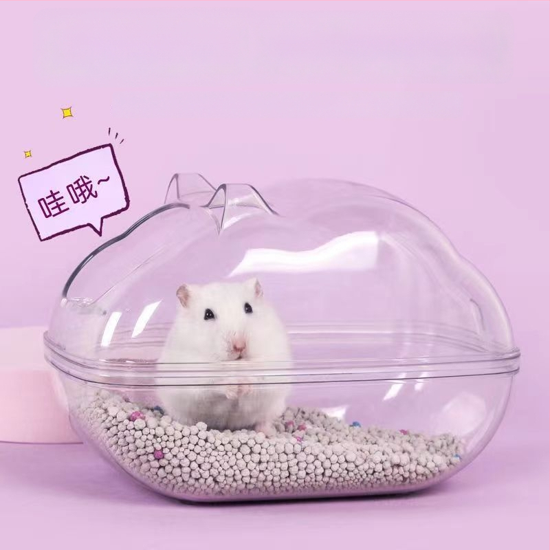 Hamsterio vonia su dvigubu naudojimu ir išoriniu priedu komplektu