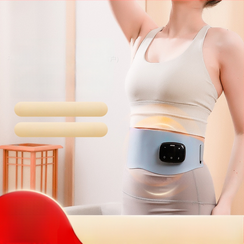 Juosmens masažo dirželis - USB maitinimas, mechaninis valdymas, be žingsnių greičio reguliavimas, magnetinis ir karšto kompreso masažas
