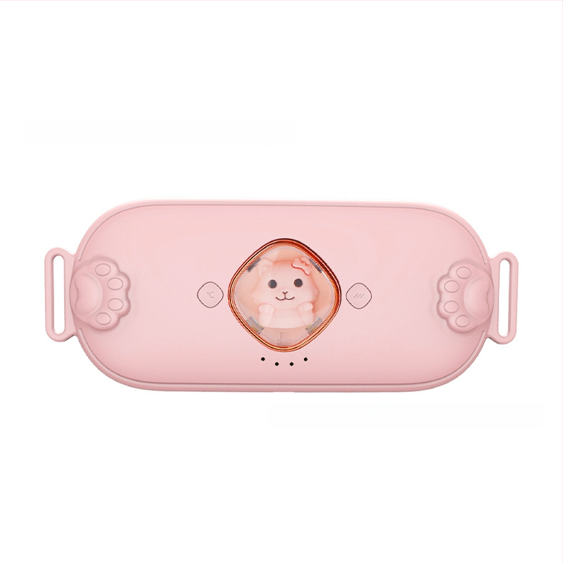 Nešiojamas juosmens ir pilvo masažo įranga su USB maitinimu, skaitmeninis ekranas, gimdos šildymas karšto kompresijos, vibracija, 3 greičiai