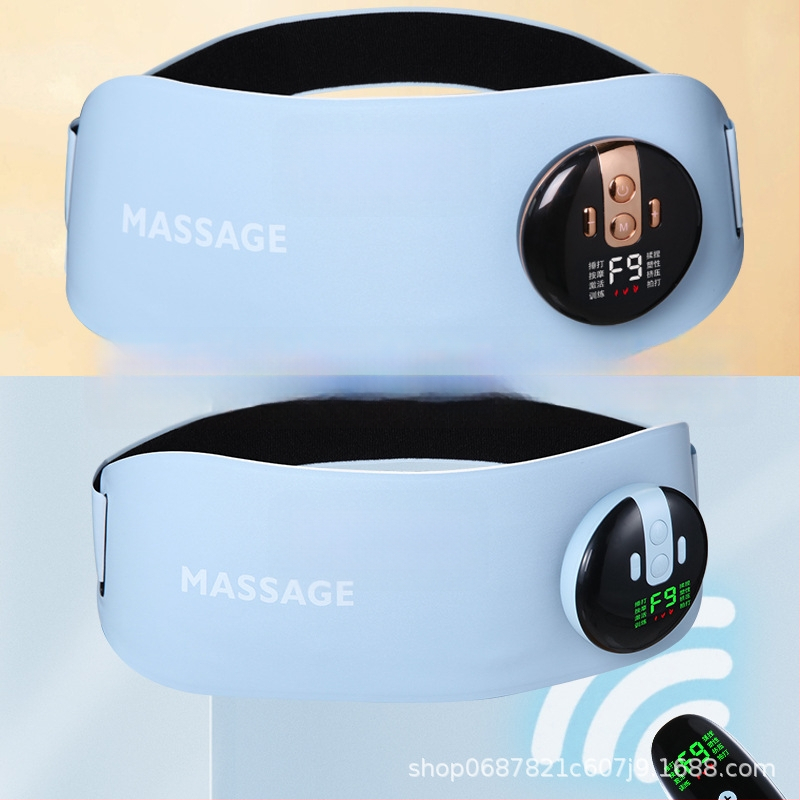 EMS vibracinis masažo diržas su šildymu, 4 masažo galvos, bepakopinis greičio reguliavimas, įkrovimo režimas