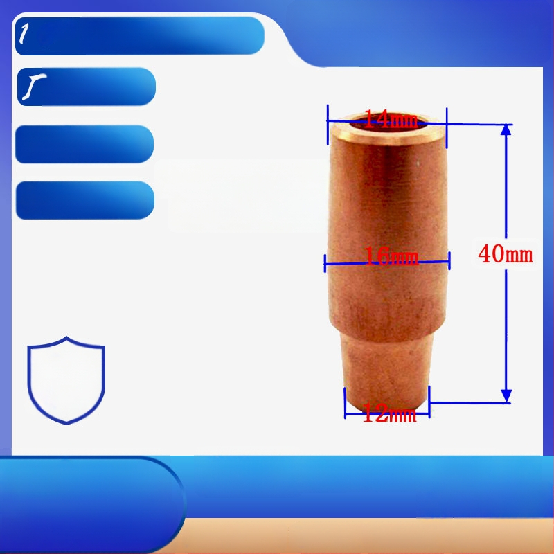 Taškų suvirinimo galva, chromo-zirkonio vario lydinys, modelis C18150, darbinė temperatūra 400°C, suvirinimo srovė 20000 A