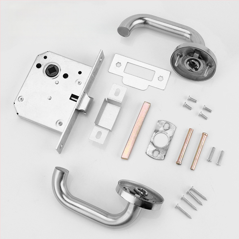 Nerūdijančio plieno praėjimo durų spyna, rankenos tipo spyna, modelis Aisle lock, skirtas ugniagesių durims ir praėjimo durims, modernus paprastas stilius