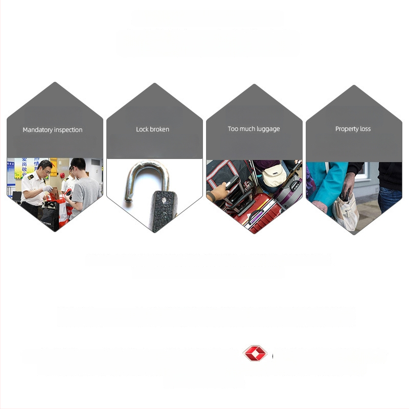 LOCK NF NF6304 Spyna bagažui ir spintelėms, iš cinko lydinio, tinkama kuprinėms, lagaminams su ratukais ir spintelėms, tarpo tarp strėlių 17, mechaninio tipo