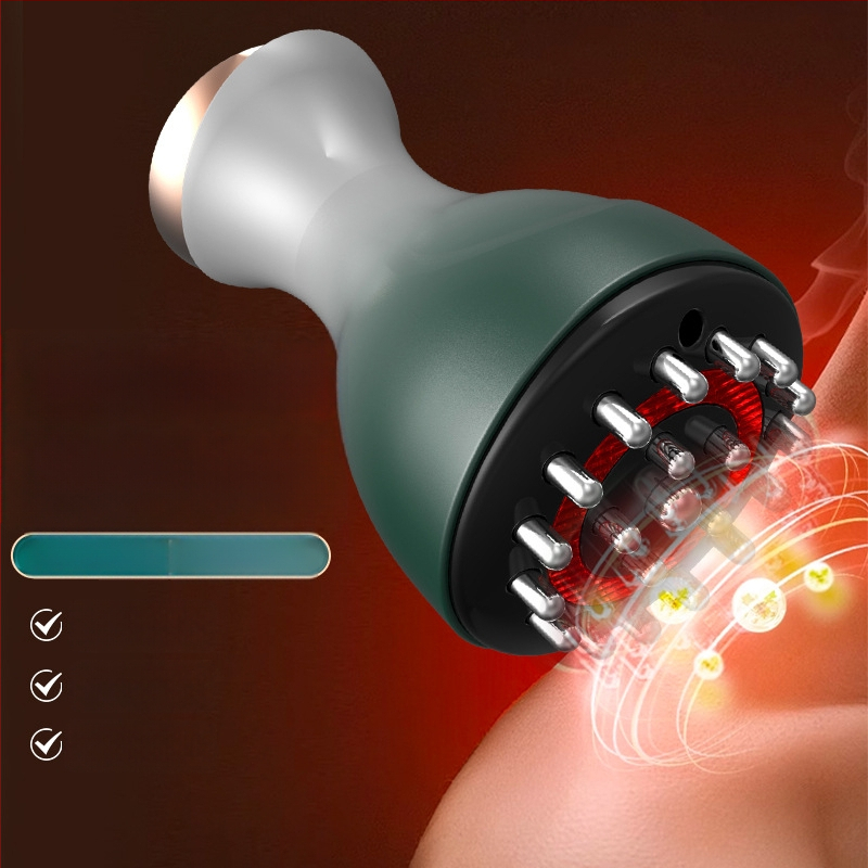 Elektriskais meridiānu masieris visam ķermenim, uzlādējams, pogu vadība, 9 līmeņu temperatūras vadība, ABS korpuss, modelis Zs-0015