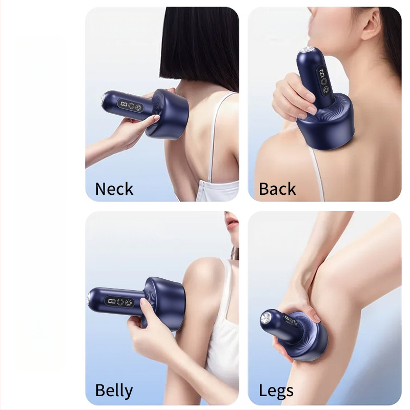 Elektriskais gua sha un vakuuma masieris, uzlādējams, modelis ZY-08, zīmols Zhouya Tianxing, vadība ar skārienjutīgu un pogu