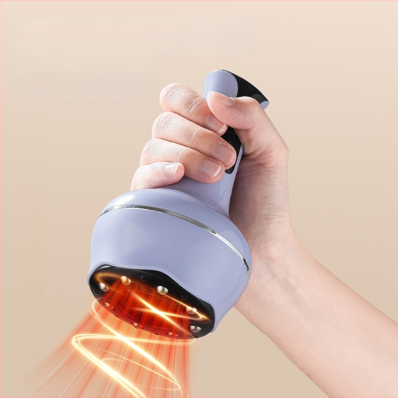 Elektriskā siltumenerģijas meridiānu birste mājas lietošanai, daudzfunkcionāla ierīce kuponēšanai un skrāpēšanai, uzlādējama, 36–40°C temperatūra, nepārtraukti maināms ātrums, modelis Bb-005, ABS