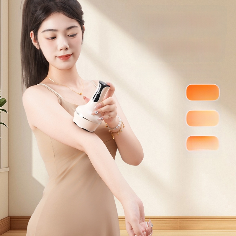 Elektriskā siltumenerģijas meridiānu birste mājas lietošanai, daudzfunkcionāla ierīce kuponēšanai un skrāpēšanai, uzlādējama, 36–40°C temperatūra, nepārtraukti maināms ātrums, modelis Bb-005, ABS