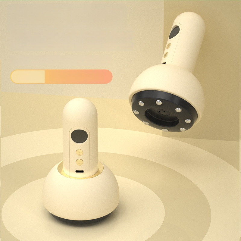 Elektriska masāžas ierīce ar apkuri un vakuuma sūknēšanu, pārnēsājama, ar pogu vadību, modelis BG-02, ABS korpuss, 1200mAh akumulatorus