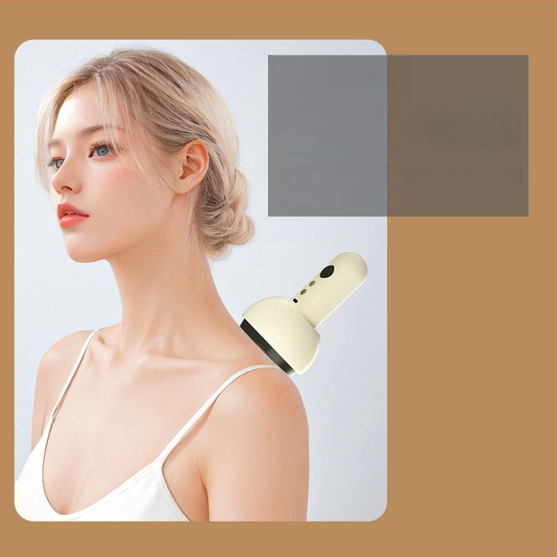 Elektriska masāžas ierīce ar apkuri un vakuuma sūknēšanu, pārnēsājama, ar pogu vadību, modelis BG-02, ABS korpuss, 1200mAh akumulatorus