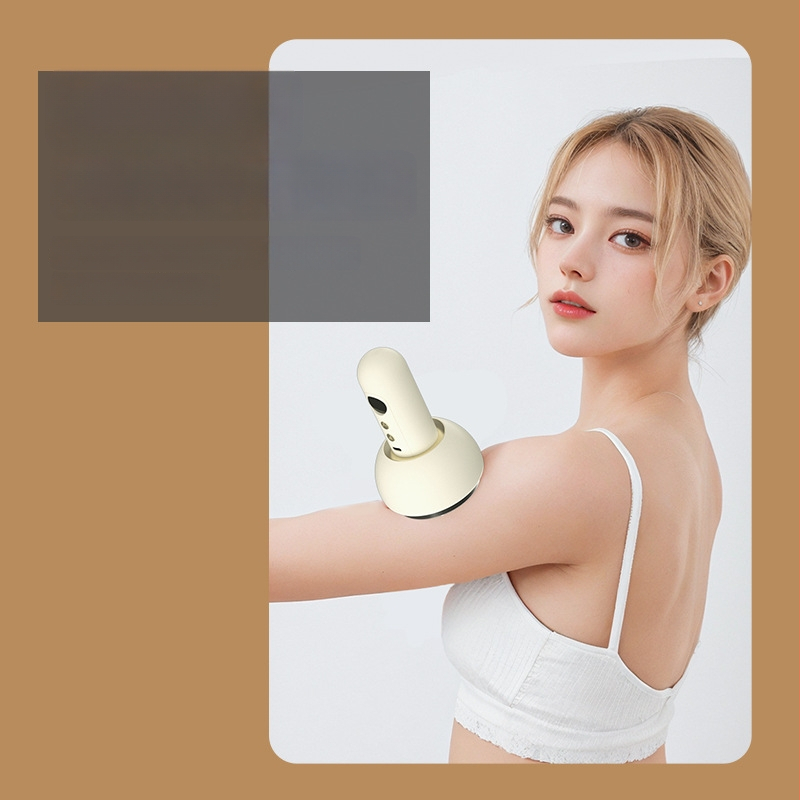 Elektriska masāžas ierīce ar apkuri un vakuuma sūknēšanu, pārnēsājama, ar pogu vadību, modelis BG-02, ABS korpuss, 1200mAh akumulatorus