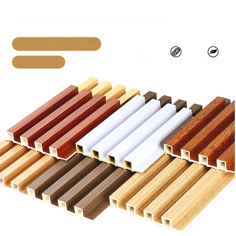 WPC sienos grotelės plokštė su pusapvaliu bangos arkos dizainu, greitas montavimas