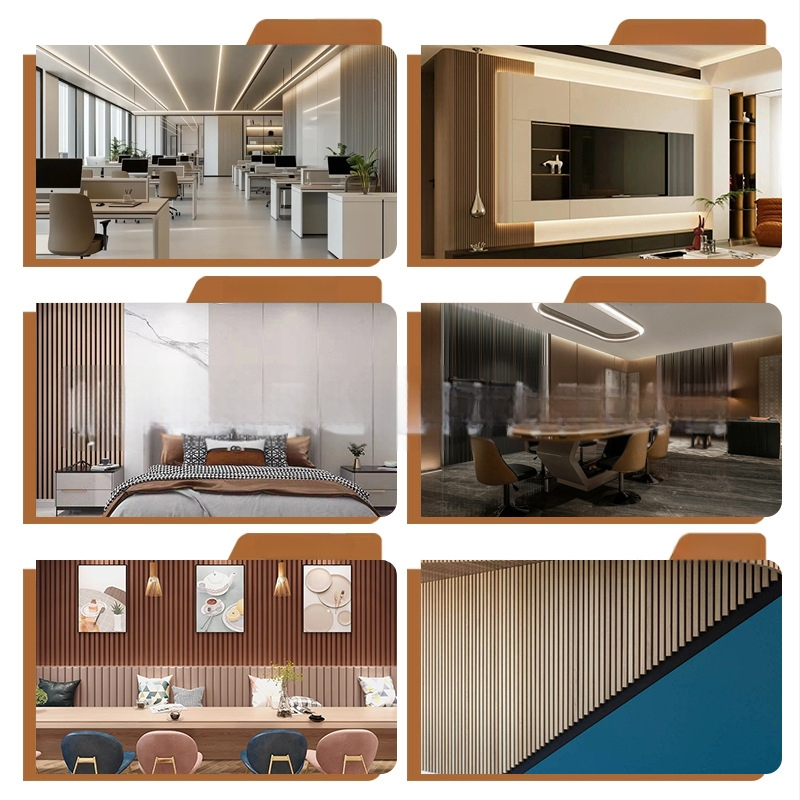 WPC sienos grotelės plokštė su pusapvaliu bangos arkos dizainu, greitas montavimas