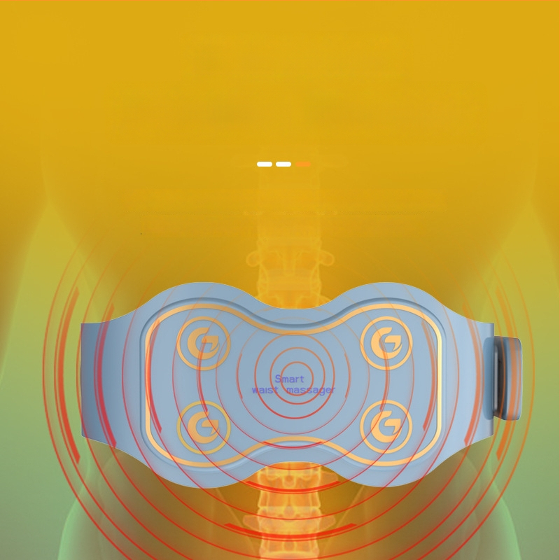 Juosmens masažo juosta su šildymu ir vibracija, iki 4 masažo galvų, maitinimas: baterija, valdymas: kompiuterio tipas, intensyvumas nuolatos reguliuojamas