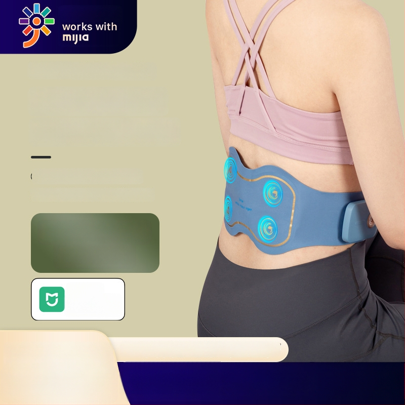 Juosmens masažo juosta su šildymu ir vibracija, iki 4 masažo galvų, maitinimas: baterija, valdymas: kompiuterio tipas, intensyvumas nuolatos reguliuojamas