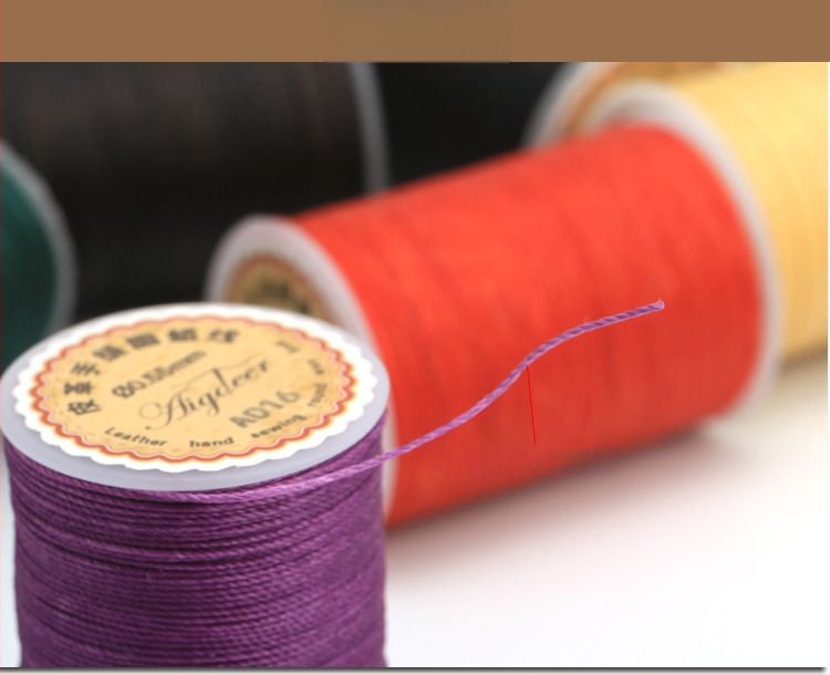 Vaškuota siūlė, daugialypė, apvali, 0,55 mm, poliesteris, namų tekstilėms