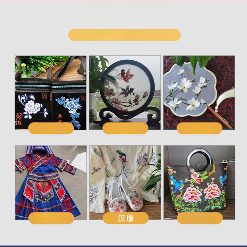 Siuvinėjimo siūlas, poliesterio šilko siūlas, Attraction prekės ženklas, drabužiams ir namų tekstilei