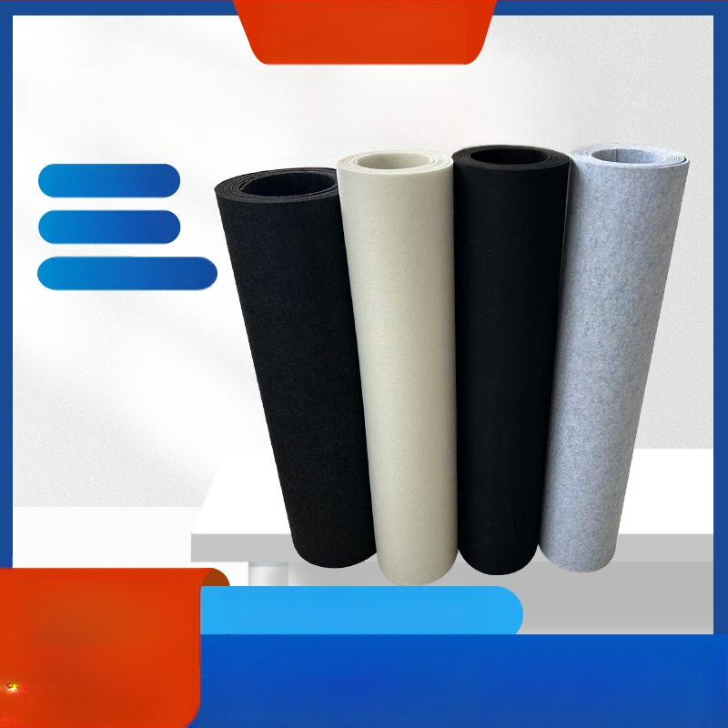 Klijinis galinis filco audinys, poliesteris, 200 g/m2, kardotas neveli filcas