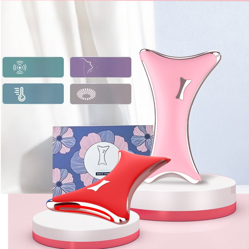 Kakla un sejas skaistumam paredzēts ierīce ar apkuri, vibrāciju un pacelšanu, mikrostrāvu un skrāpējošu masāžas funkciju — Modelis 901, ABS, uzlāde, taustiņu vadība, 3. ātrums