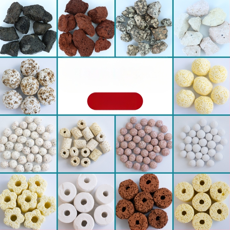 Akvariumo filtravimo medžiaga – tuščios kvarcinės nano sferos nitrifikacijos bakterijų auginimui, keramikinė medžiaga, 1000 g