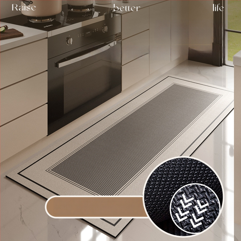 Virtuvės grindų kilimėlis, neslidus, aliejui atsparus, sugeriantis, PVC medžiaga