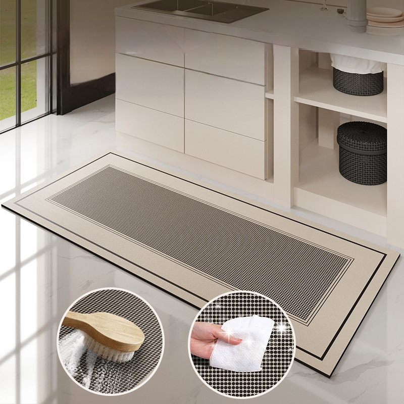 Virtuvės grindų kilimėlis, neslidus, aliejui atsparus, sugeriantis, PVC medžiaga