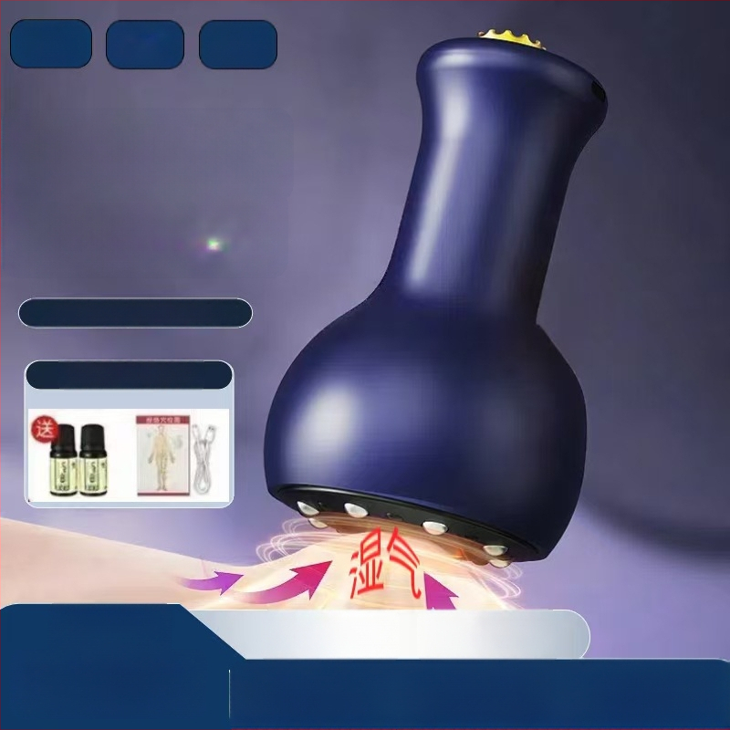 USB-toega elektriline kupping- ja gua sha seade kogu kehal, meridiaan massaaži tööriist, mudel 001, kaal 211 g