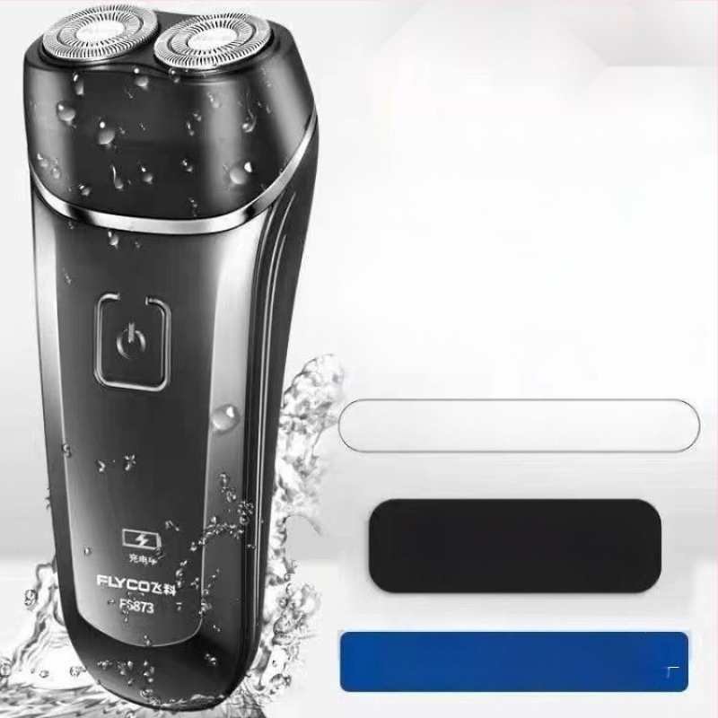 Dvigubos galvos skustuvas, visiškai plaunamas, įkraunamas, su išmaniu įkrovimo ekranu