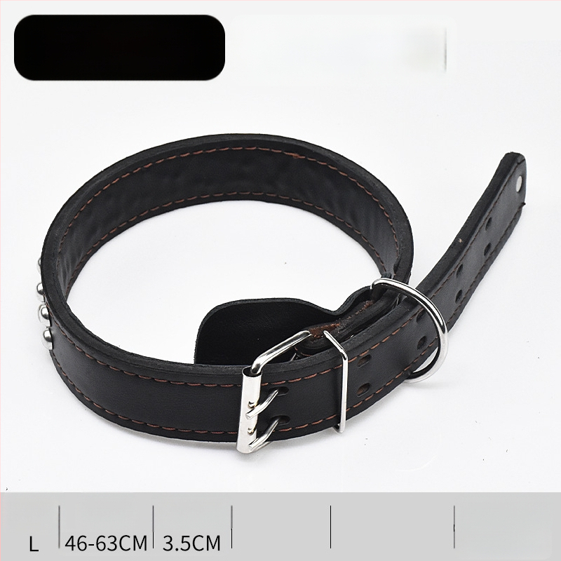 Karvės odos šunų pavadėlis vidutinio ir didelio dydžio šunims, tinkamas Auksiniam retriveriui ir Vokiečių aviganiui