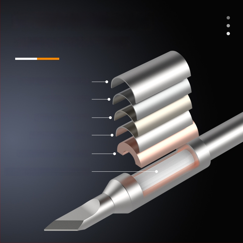 OSS TEAM C245 pastovios temperatūros litavimo stotis, universalus litavimo antgalis, integruota litavimo galvutė, tiesus ir kampinis antgalis