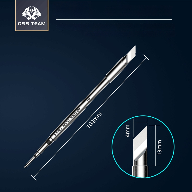 OSS TEAM C245 pastovios temperatūros litavimo stotis, universalus litavimo antgalis, integruota litavimo galvutė, tiesus ir kampinis antgalis