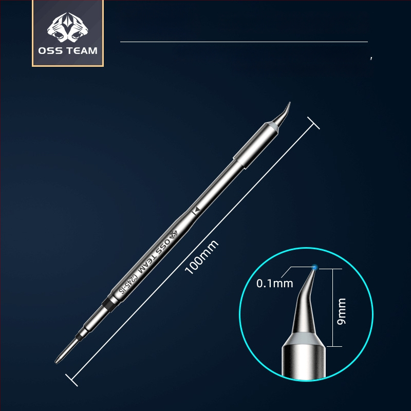 OSS TEAM C245 pastovios temperatūros litavimo stotis, universalus litavimo antgalis, integruota litavimo galvutė, tiesus ir kampinis antgalis