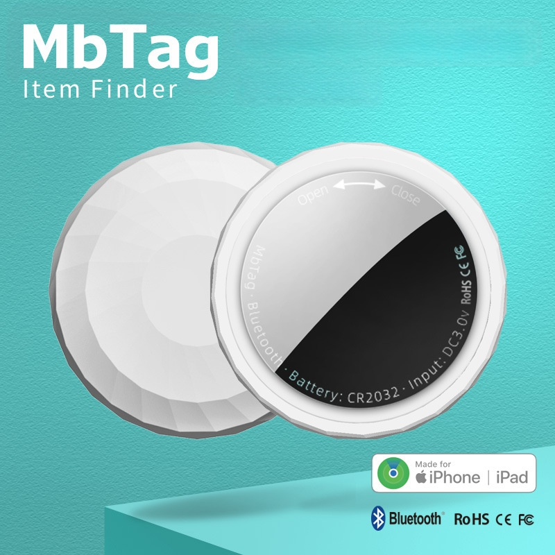 Mb-P18 Bluetooth tracker ir pasaulinis lokatorius skirtas iOS, baterijos veikimo laikas 1 metų, svoris 9 g