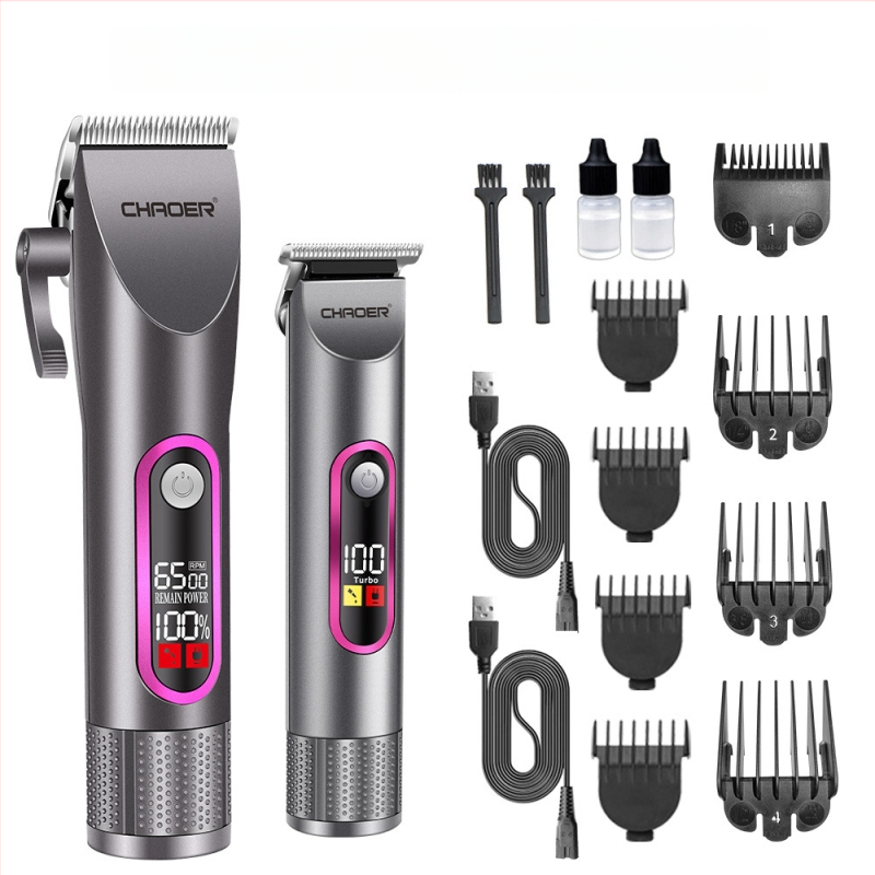 Vyrų namų plaukų kirpimo mašinėlė — Įkraunamas/dvigubos maitinimo šaltinis, Įmontuota baterija 1200–2000 mAh, Darbo laikas 3–6 val., Nerūdijančio plieno peiliukai