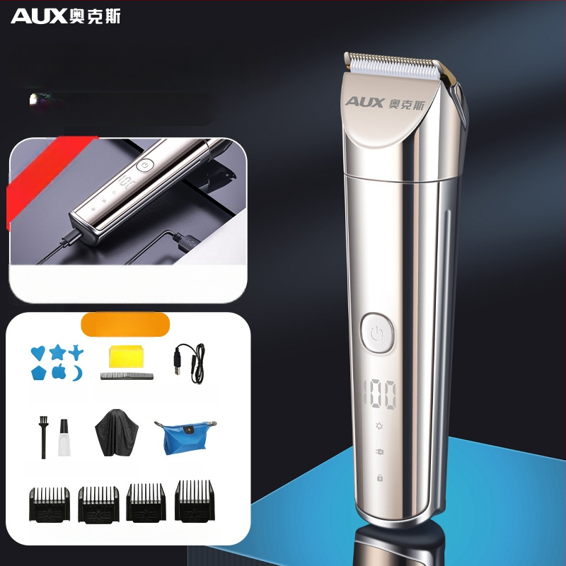 Elektrinė plaukų kirpimo mašinėlė – įkraunama, keraminiai peiliai, visiškai plaunama, atspari vandeniui, bendram naudojimui