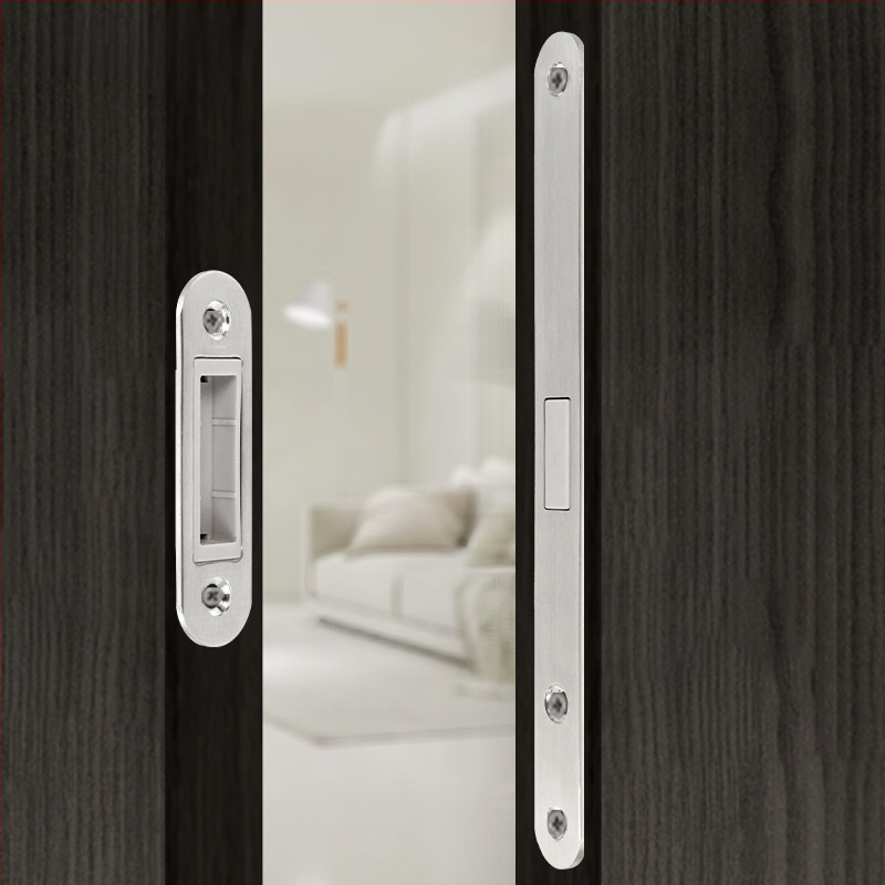 Vidinių durų mediniams durims užrakinimo korpusas, magnetinis tylus užraktas, nerūdijantis plienas, modeliai RML-39/RML-41, modernus stilius