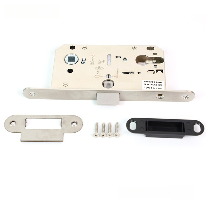 Vidinių durų mediniams durims užrakinimo korpusas, magnetinis tylus užraktas, nerūdijantis plienas, modeliai RML-39/RML-41, modernus stilius