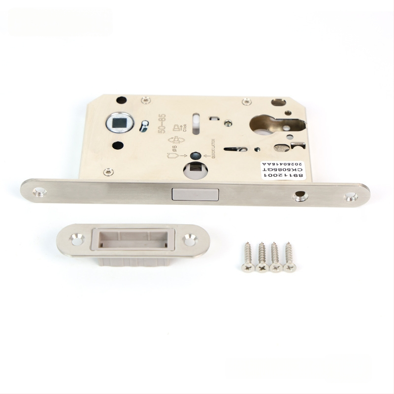 Vidinių durų mediniams durims užrakinimo korpusas, magnetinis tylus užraktas, nerūdijantis plienas, modeliai RML-39/RML-41, modernus stilius