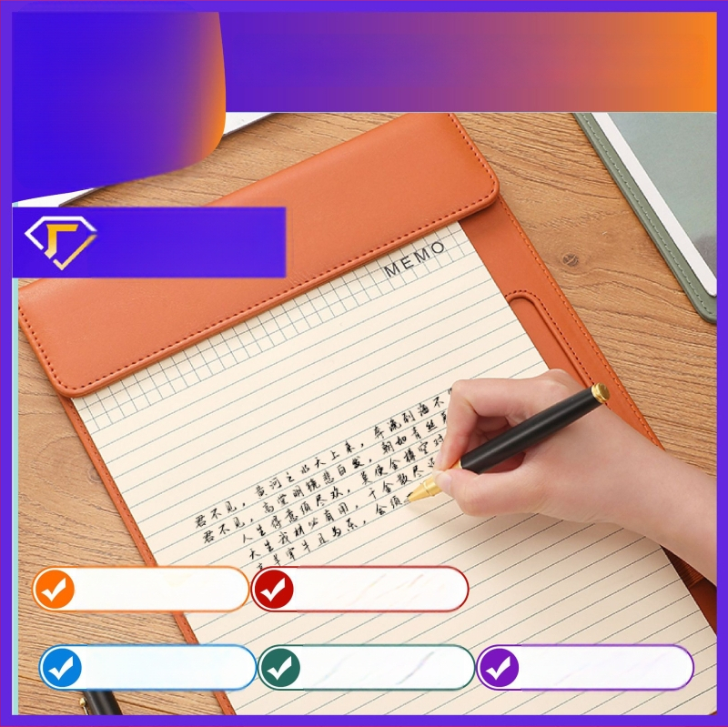 Odos magnetinė parašo lenta su tvirtais spaustuvais ir plokštelės spaustuvu, pritaikyta biuro/konferencijų bylai, suderinama su A4/A5/A6/B5/B6 popieriaus dydžiais