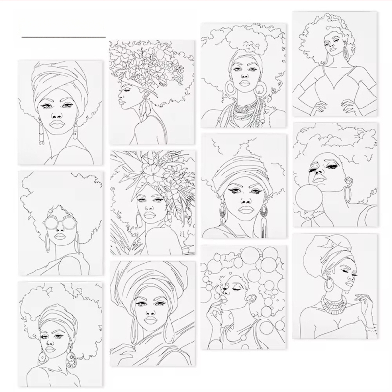 Xuanma Skaitmeninė Aliejinės Tapybos Lenta – Medvilninė Braižymo Lenta Su Audinio Rėmu, Digital Oil Painting Serija