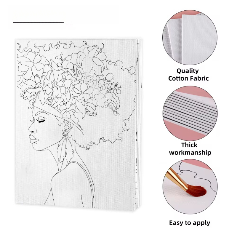 Xuanma Skaitmeninė Aliejinės Tapybos Lenta – Medvilninė Braižymo Lenta Su Audinio Rėmu, Digital Oil Painting Serija