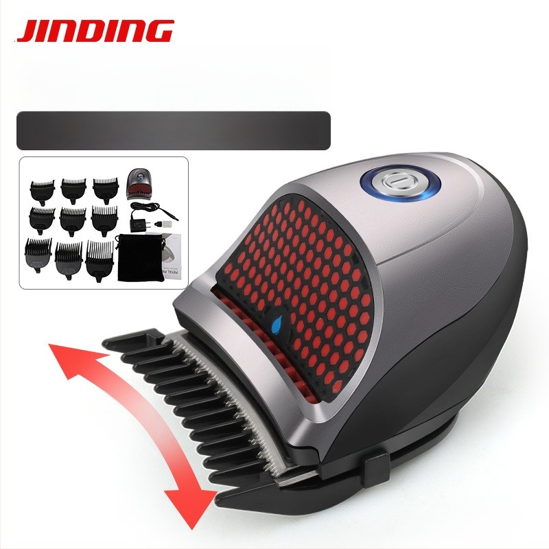 Elektrinis vyriškas plaukų kirpimo prietaisas su įmontuota baterija, atsparus vandeniui, nerūdijančio plieno peiliukas