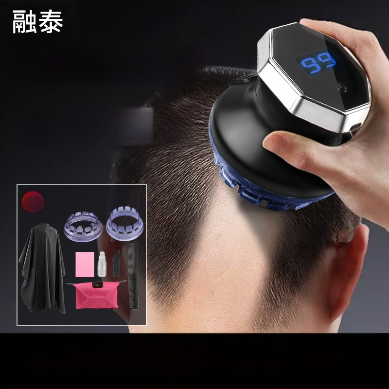 Namų UFO stiliaus automatinis savarankiškas galvos plaukų kirpimo įrankis, vyriškas daugiafunkcinis savarankiškas kirpimas, įmontuota baterija 300–500 mAh, veikimo laikas 0–1 h, šepetinis variklis, nerūdijančio plieno kirpimo galvutė, žemas triukšmas