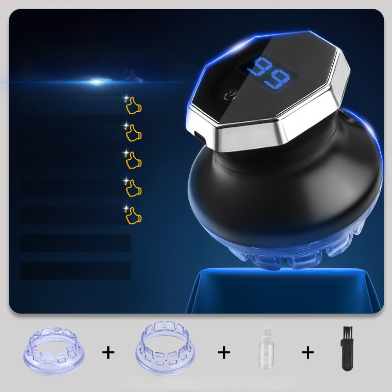 Namų UFO stiliaus automatinis savarankiškas galvos plaukų kirpimo įrankis, vyriškas daugiafunkcinis savarankiškas kirpimas, įmontuota baterija 300–500 mAh, veikimo laikas 0–1 h, šepetinis variklis, nerūdijančio plieno kirpimo galvutė, žemas triukšmas