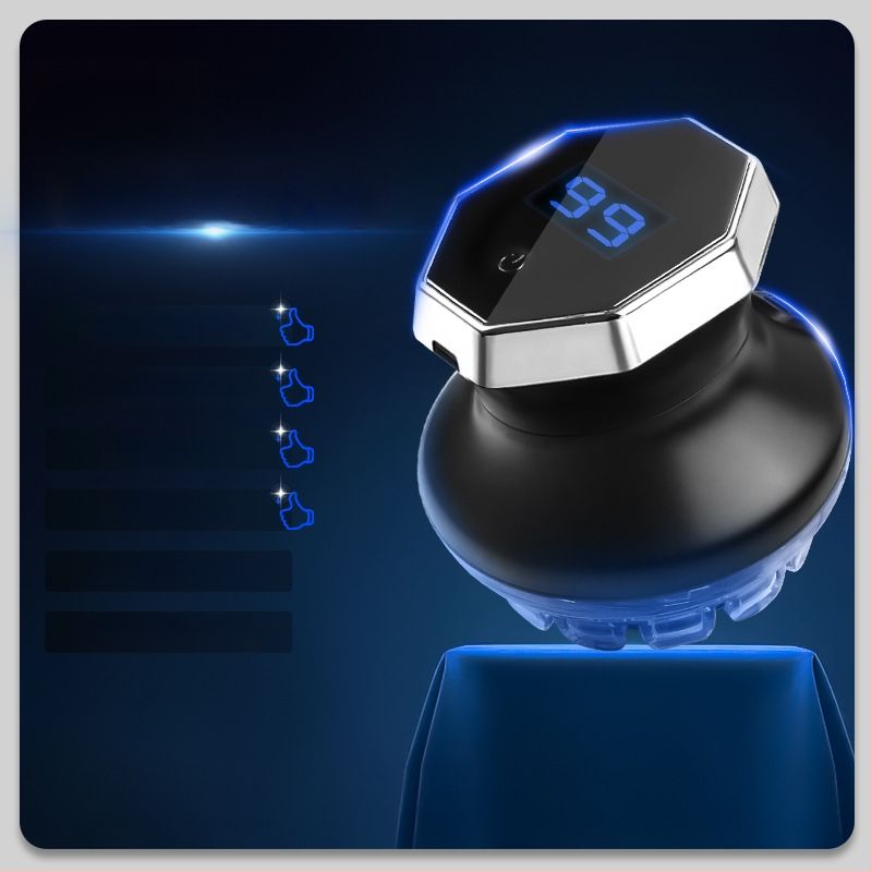 Namų UFO stiliaus automatinis savarankiškas galvos plaukų kirpimo įrankis, vyriškas daugiafunkcinis savarankiškas kirpimas, įmontuota baterija 300–500 mAh, veikimo laikas 0–1 h, šepetinis variklis, nerūdijančio plieno kirpimo galvutė, žemas triukšmas