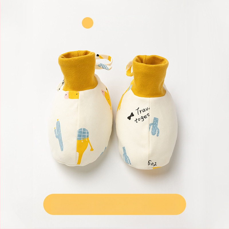 Beebide kingad puhtast puuvillast, talv 2022, multikas stiil, Muslintree/Cotton Tree kaubamärk; sobivad imikutele ja väikelastele vanuses 1–3 aastat