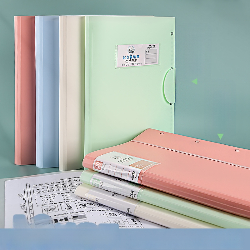 Hua Jie testinių lapų dėklas – plastmasė, spausdintas logotipas, modelis Test Paper Book